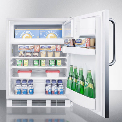 Accucold Summit - 24" Wide Built-In Refrigerator-Freezer, ADA Compliant  -  CT66LWBISSTBADA