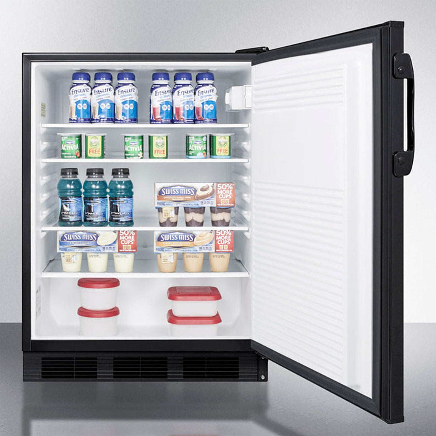 Summit - 24" Wide Built-In All-Refrigerator -  FF7BKBI