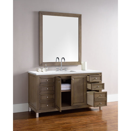 James Martin Vanities Chicago 60" Single Vanity - 305-V60S-WWW-3AF