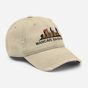 Mancave Backyard Distressed Dad Hat