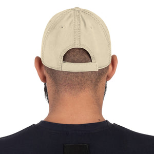 Mancave Backyard Distressed Dad Hat