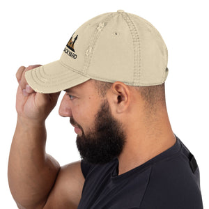 Mancave Backyard Distressed Dad Hat