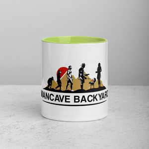 Mancave Backyard Green / 11 oz Mug with Color Inside