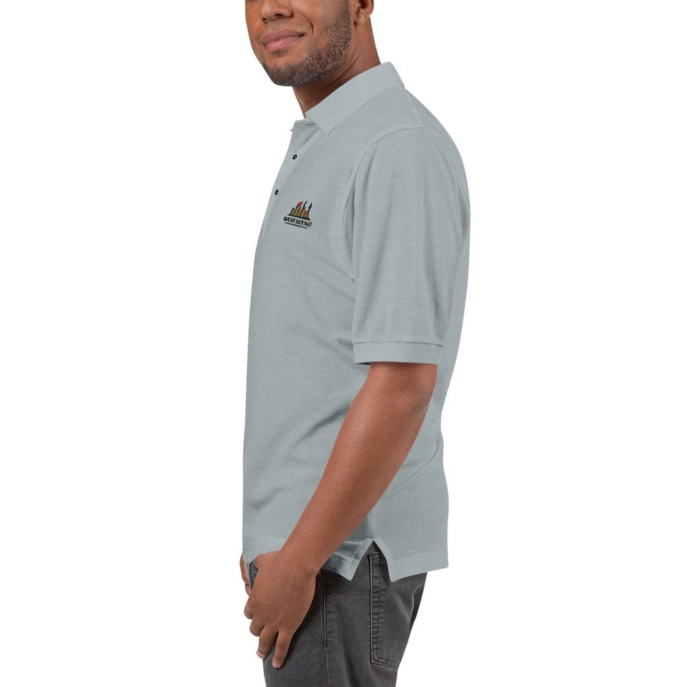 Mancave Backyard Men's Premium Polo