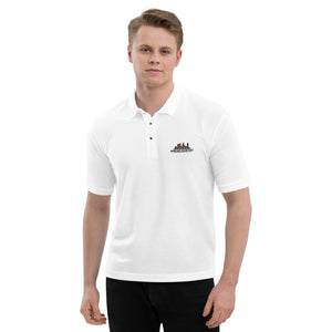 Mancave Backyard Men's Premium Polo