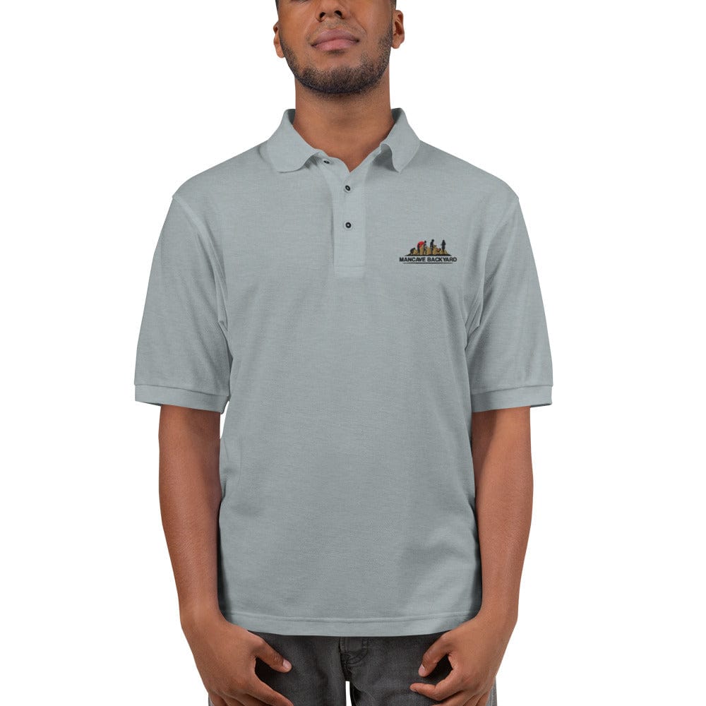 Mancave Backyard Men's Premium Polo