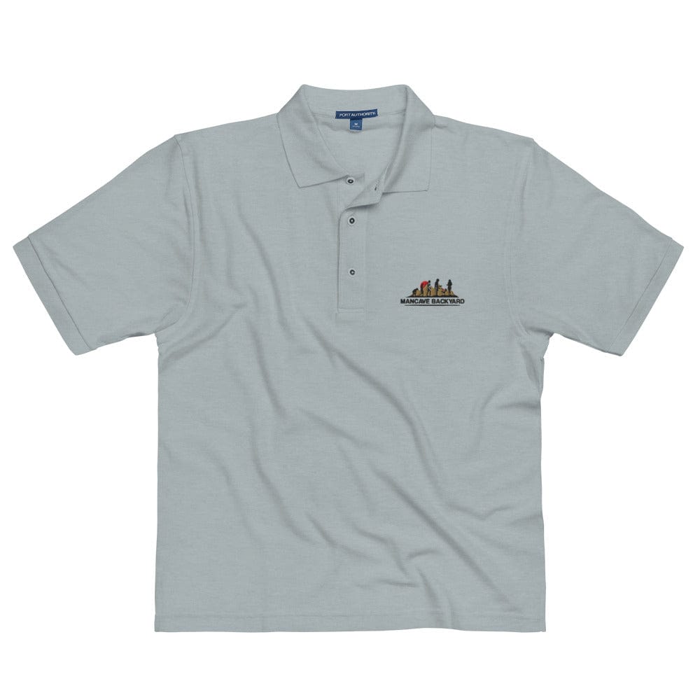 Mancave Backyard Men's Premium Polo