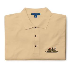 Mancave Backyard Men's Premium Polo