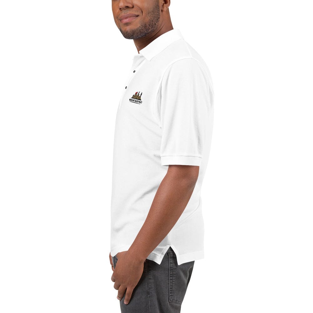 Mancave Backyard Men's Premium Polo