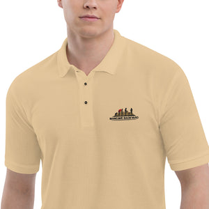 Mancave Backyard Men's Premium Polo