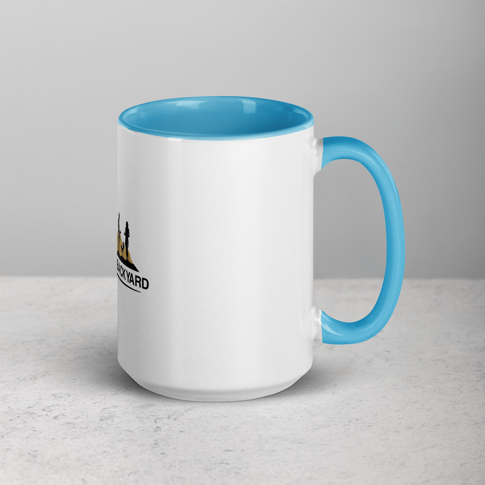 Mancave Backyard Mug with Color Inside