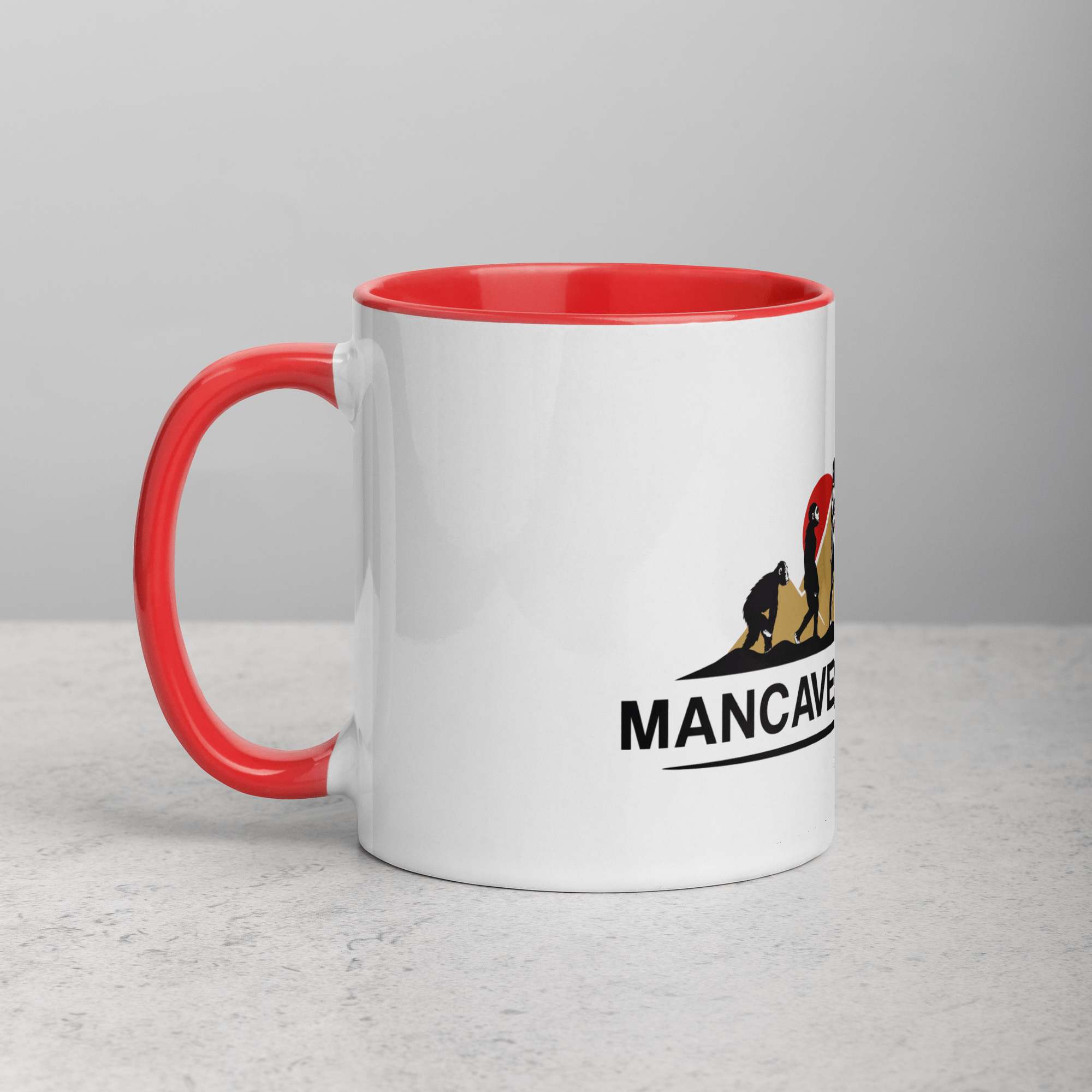 Mancave Backyard Mug with Color Inside