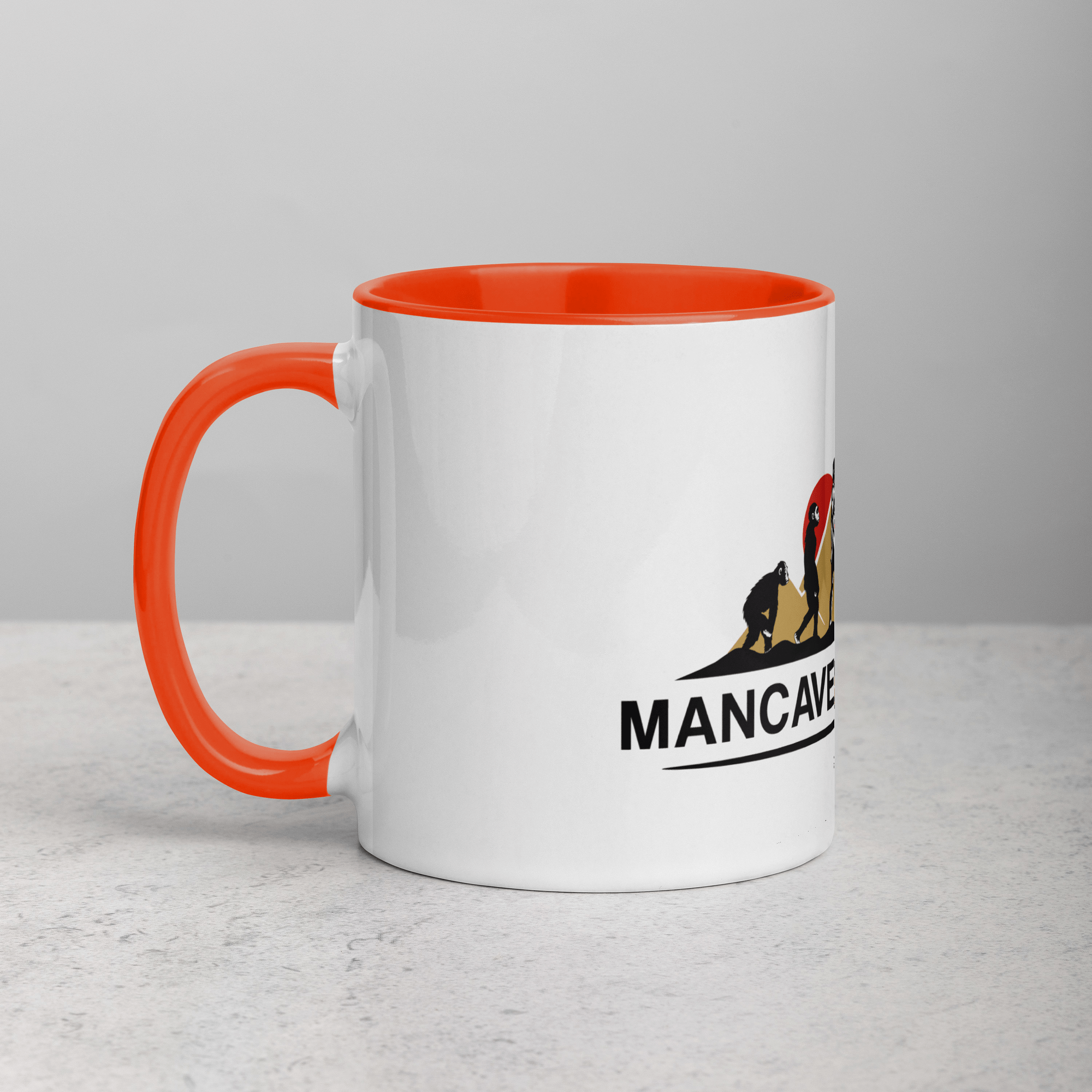 Mancave Backyard Mug with Color Inside