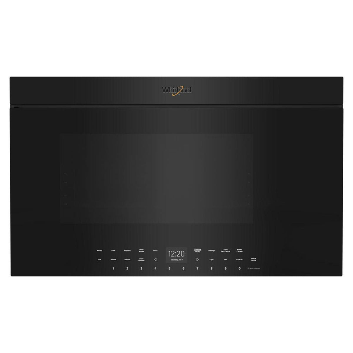 WHIRLPOOL Air Fry Over- the-Range Oven with Flush Built-in Design Black - WMMF7330RB