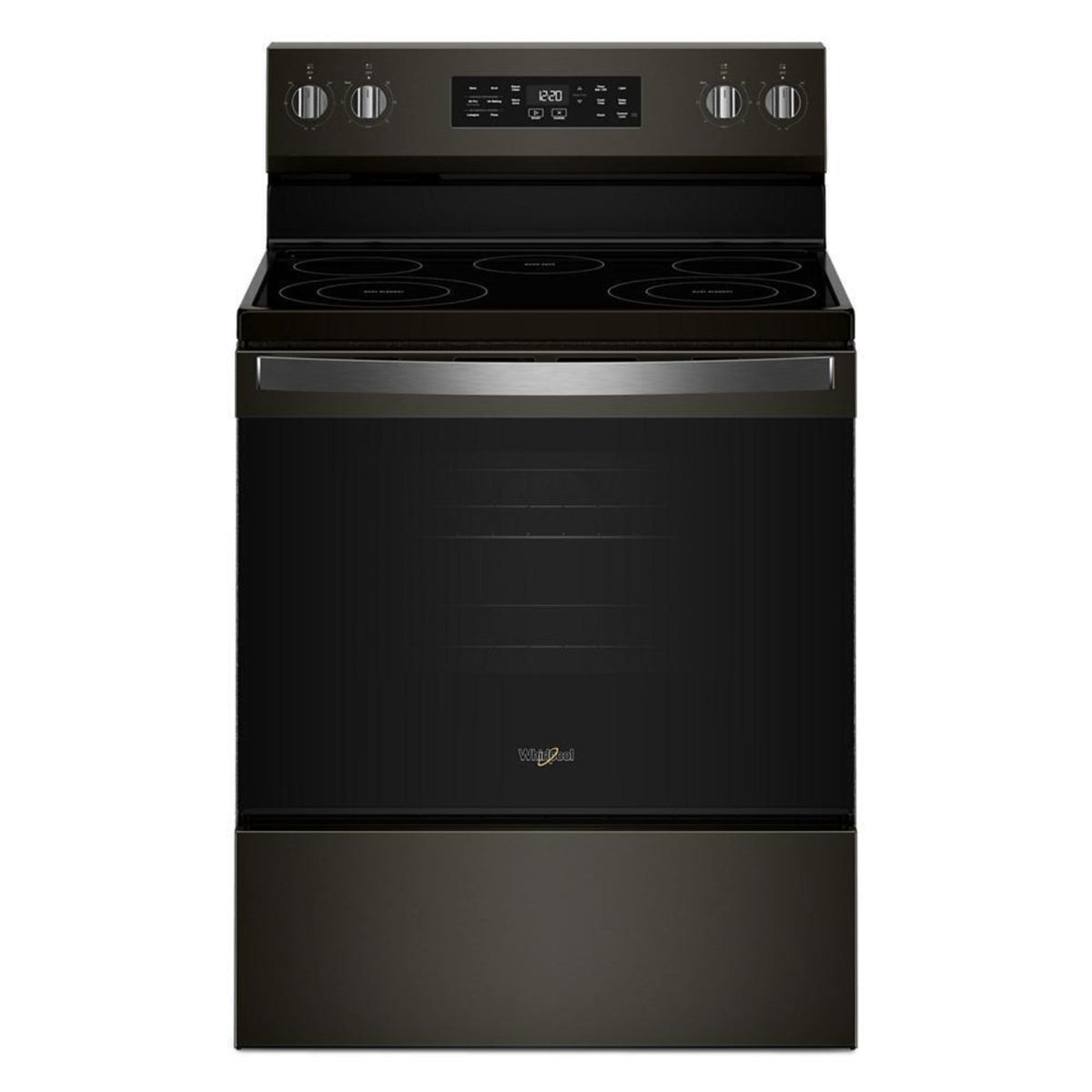 WHIRLPOOL 30-inch Electric Range with Air Cooking Technology and Steam Clean Black in Stainless Steel - WFES4530SV
