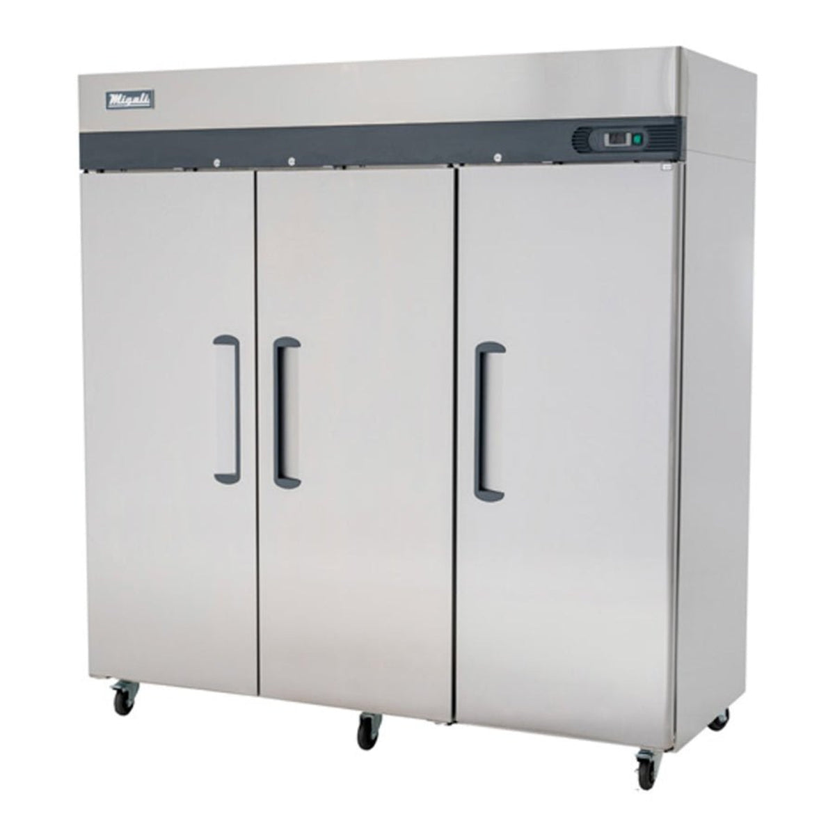 Migali C-3F-HC 78" Triple Solid Door Reach-In Freezer 72 Cu Ft - C-3F-HC