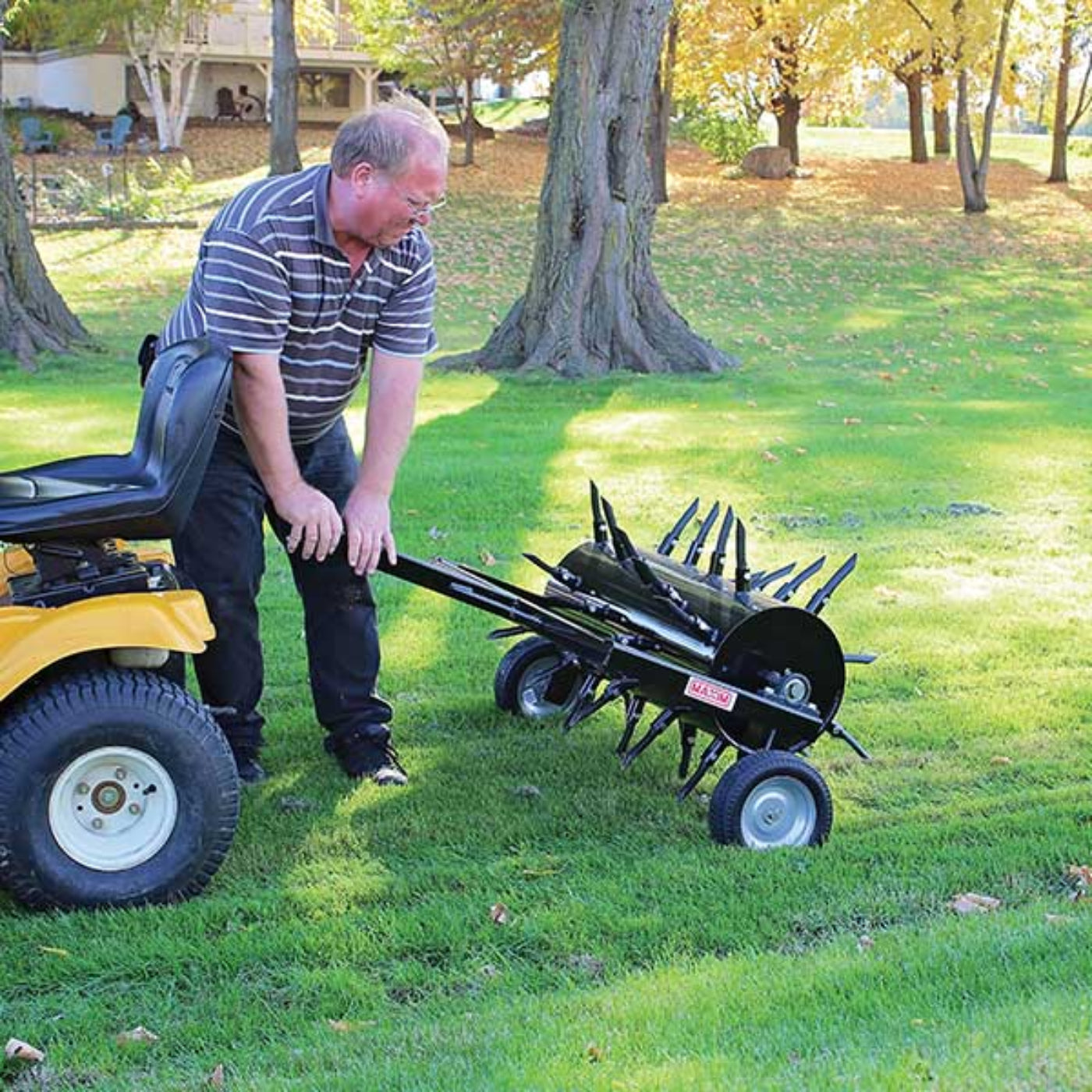 Maxim 36" Tow Behind Plug Aerator  - MSP36.MAX