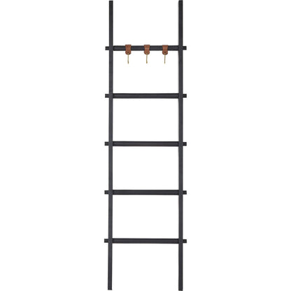 RenWil Mareva Decorative Ladder For Throws W/ PU Leather Accent Hooks SHE032 - SHE032