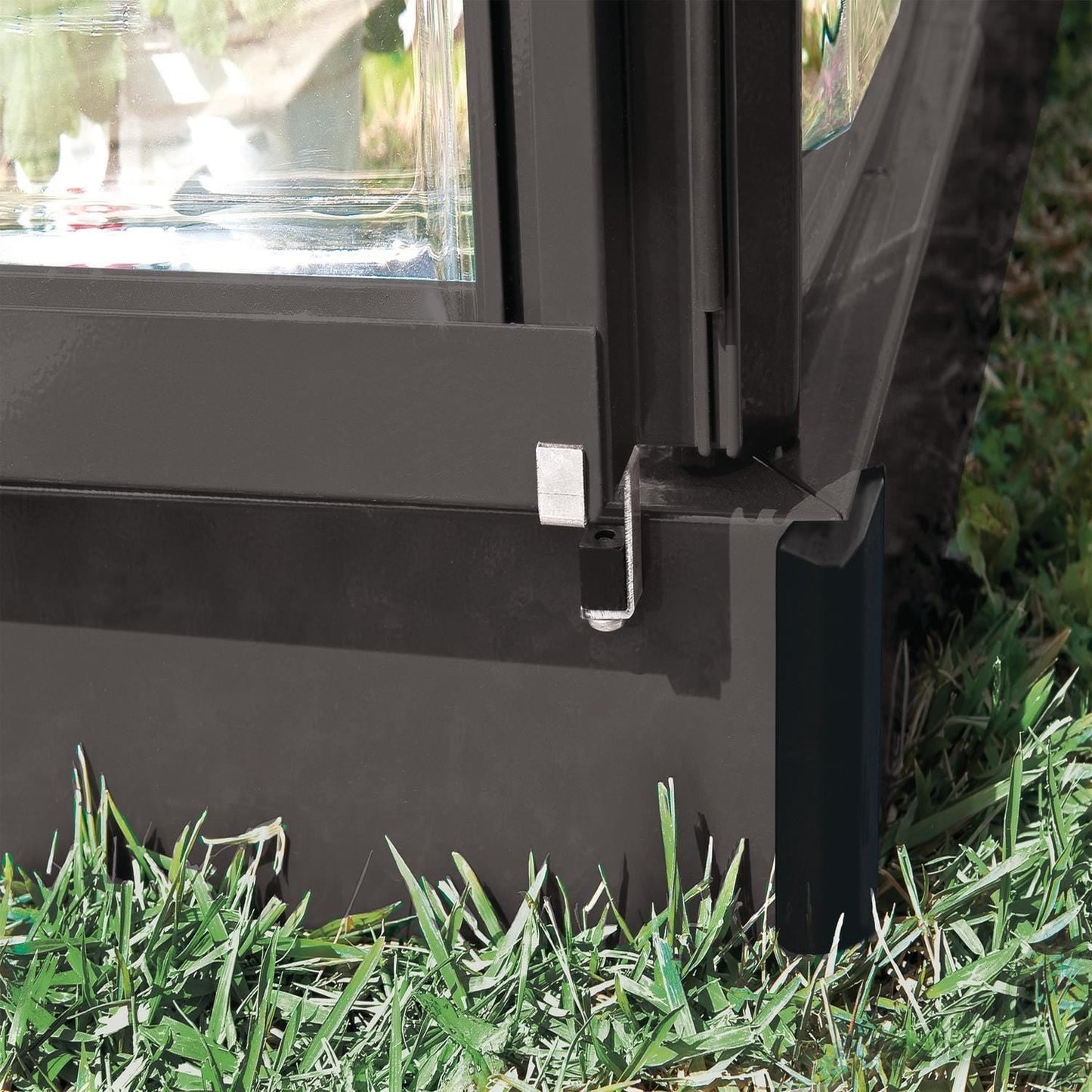 Palram - Canopia | 6x8 Ft Hybrid Greenhouse Kit - Gray With 0.8mm Polycarbonate Glazing - HG5508Y