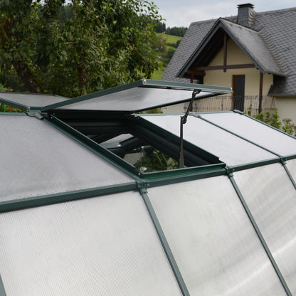 Palram - Canopia | Prestige 8x12 ft Clear Greenhouse Kit Package With 0.8mm Polycarbonate Glazing - HG7312C