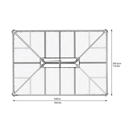 Palram - Canopia | Martinique 10' x 14' Garden Gazebo - HG9170