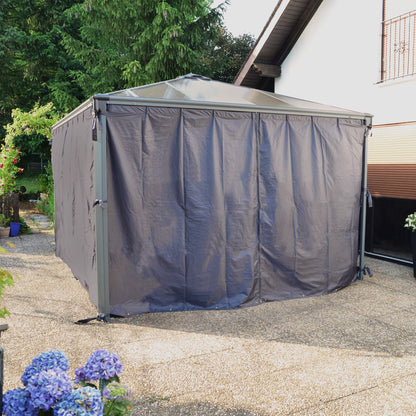 Palram - Canopia | Palermo and Milano Gazebo Curtain Set - 4 Piece - HG1055