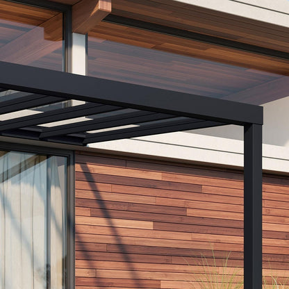 Palram - Canopia | Stockholm 11x17 ft Patio Cover - Gray/Clear - HG9455