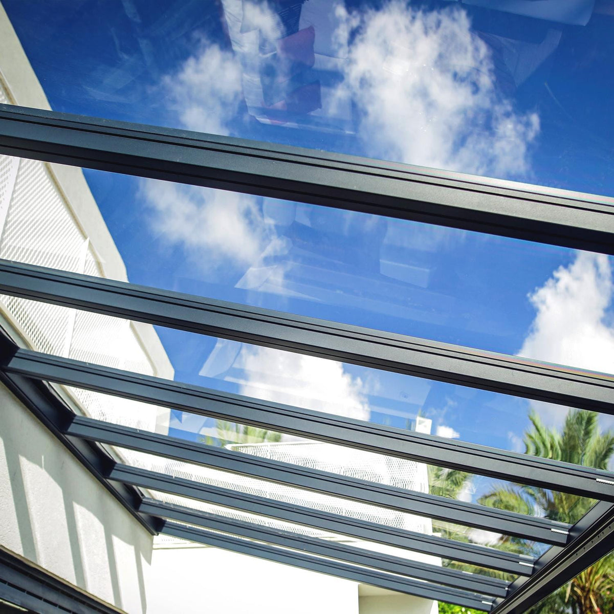 Palram - Canopia | Stockholm 11x31 ft Patio Cover - Gray/Clear - HG9466