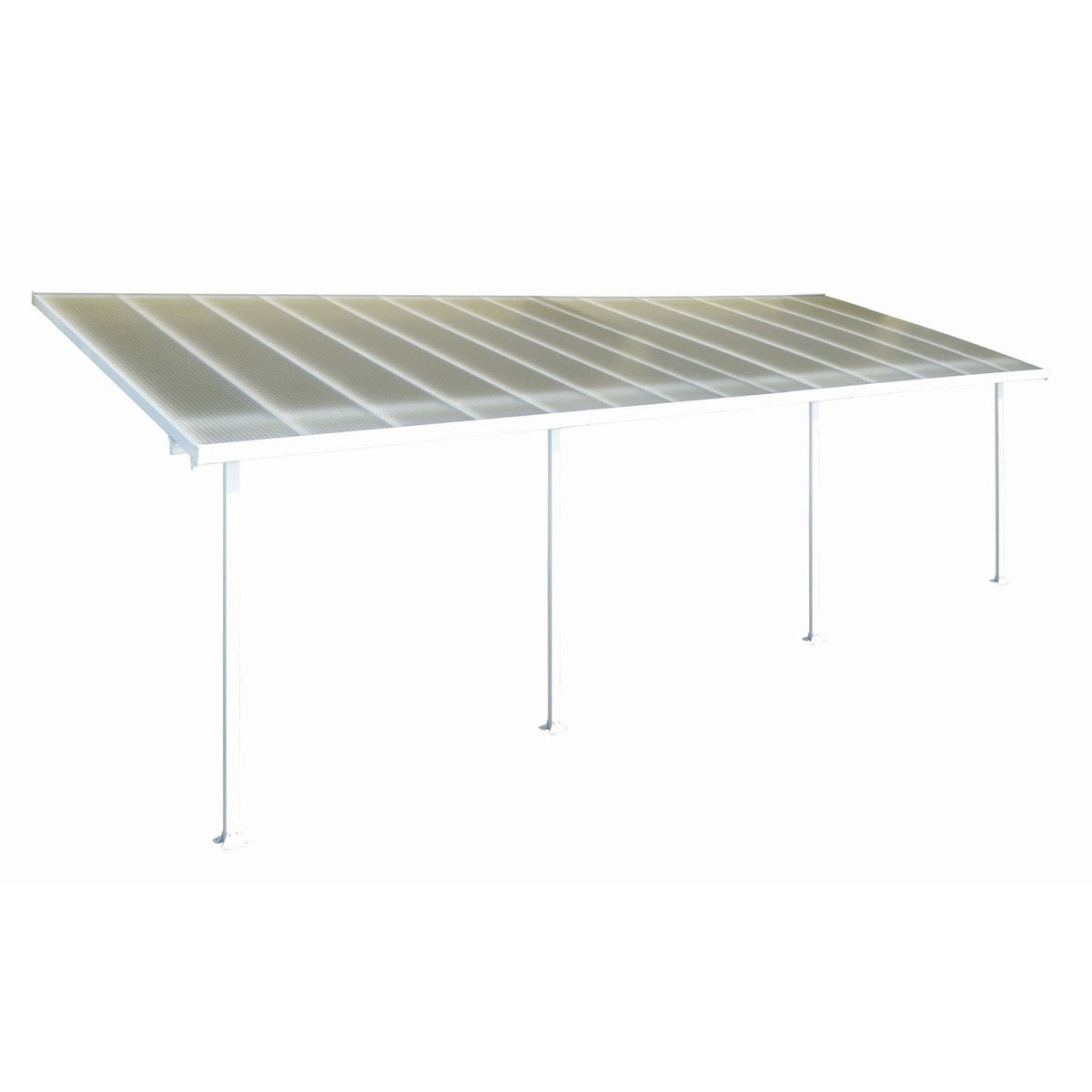 Palram - Canopia | 13 ft Wide Feria Patio Cover - White Clear - HG9214