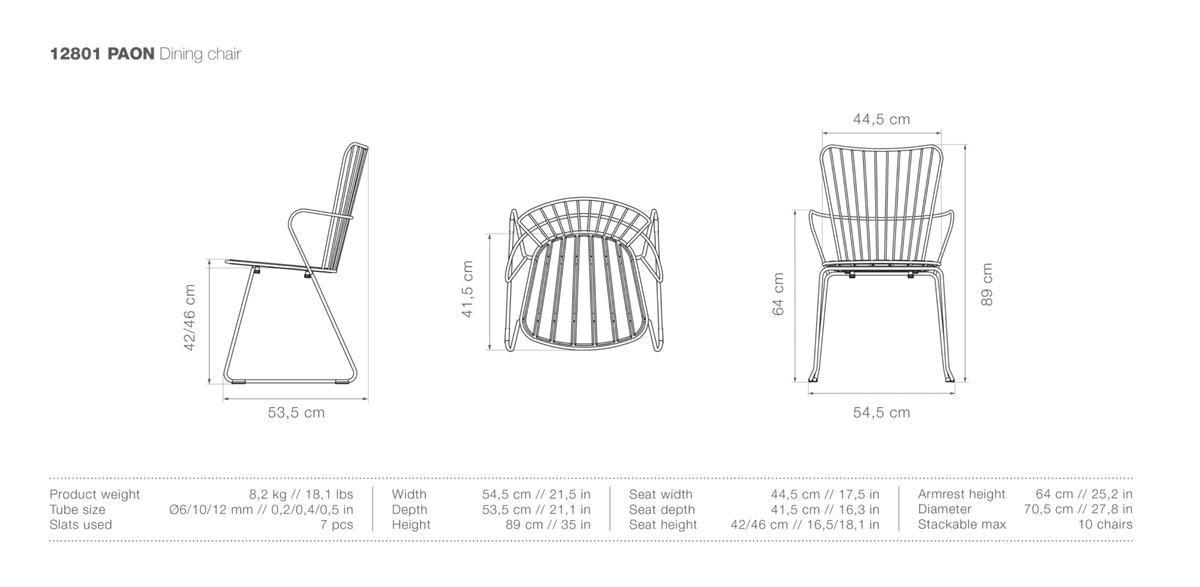HOUE PAON Outdoor Dining Chair - Procure Décor