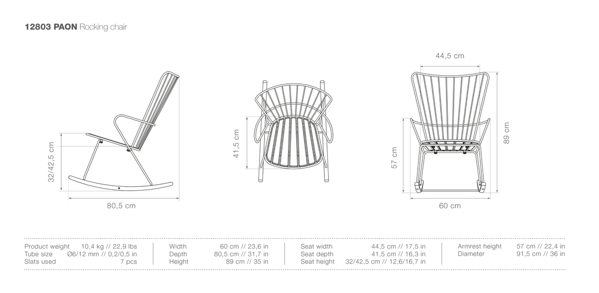 HOUE PAON Outdoor Rocking Chair - Procure Décor