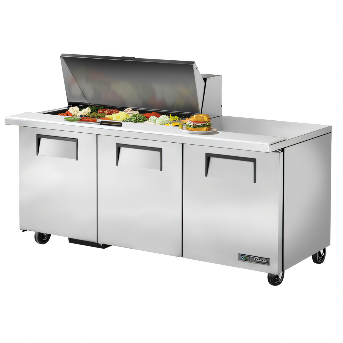 True Mfg. - General Foodservice TSSU-72-18M-B-HC Refrigerated Prep Tables - TSSU-72-18M-B-HC