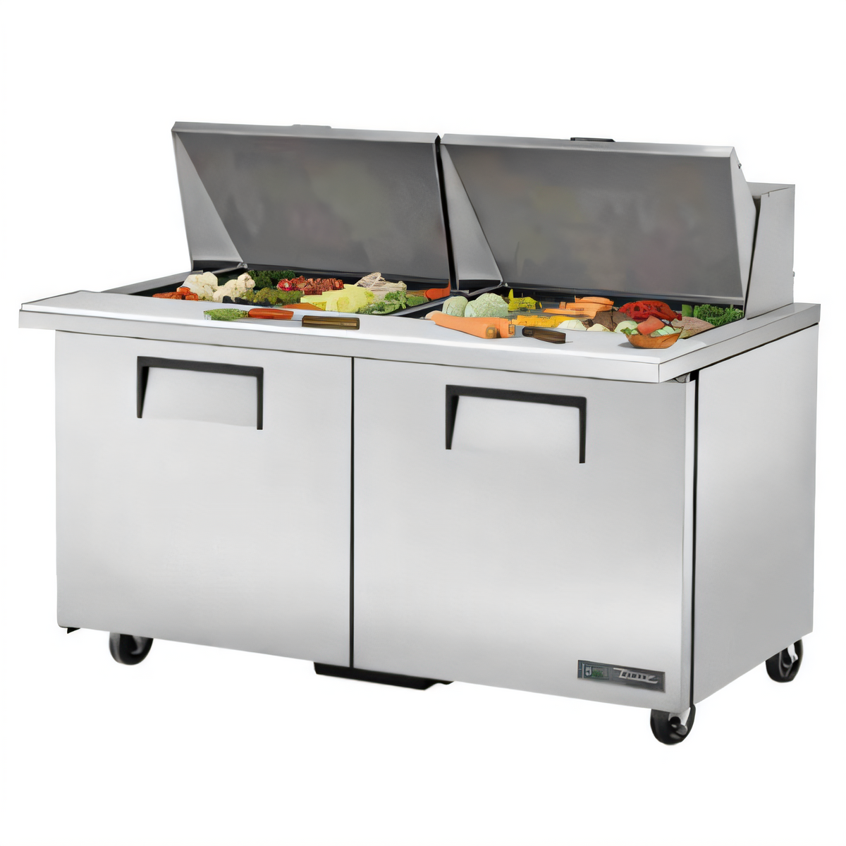 True Mfg. - General Foodservice TSSU-60-24M-B-ST-HC Refrigerated Prep Tables - TSSU-60-24M-B-ST-HC