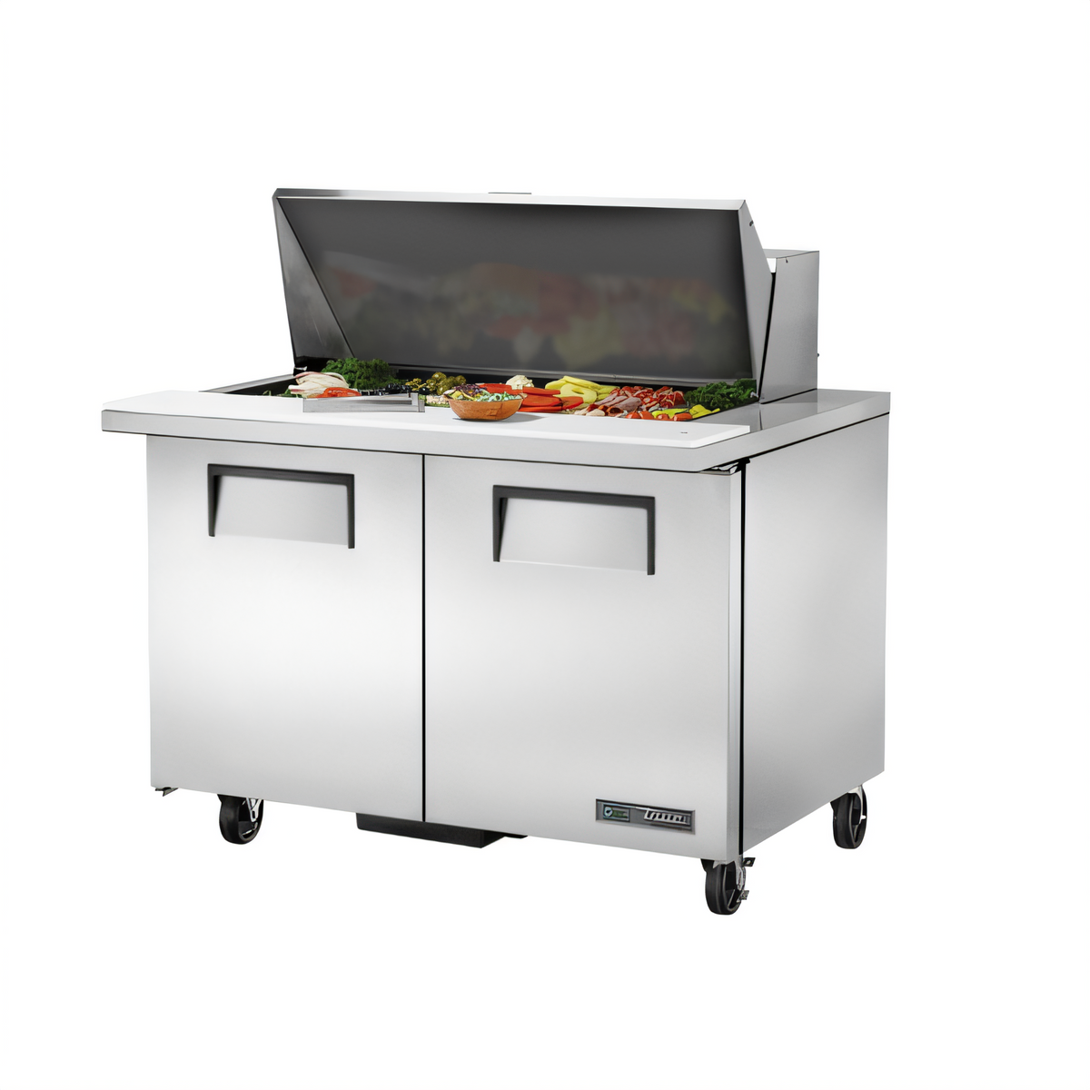 True Mfg. - General Foodservice TSSU-48-18M-B-HC Refrigerated Prep Tables - TSSU-48-18M-B-HC