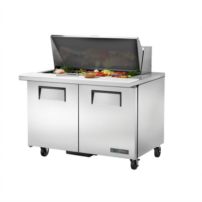 True Mfg. - General Foodservice TSSU-48-18M-B-HC Refrigerated Prep Tables - TSSU-48-18M-B-HC