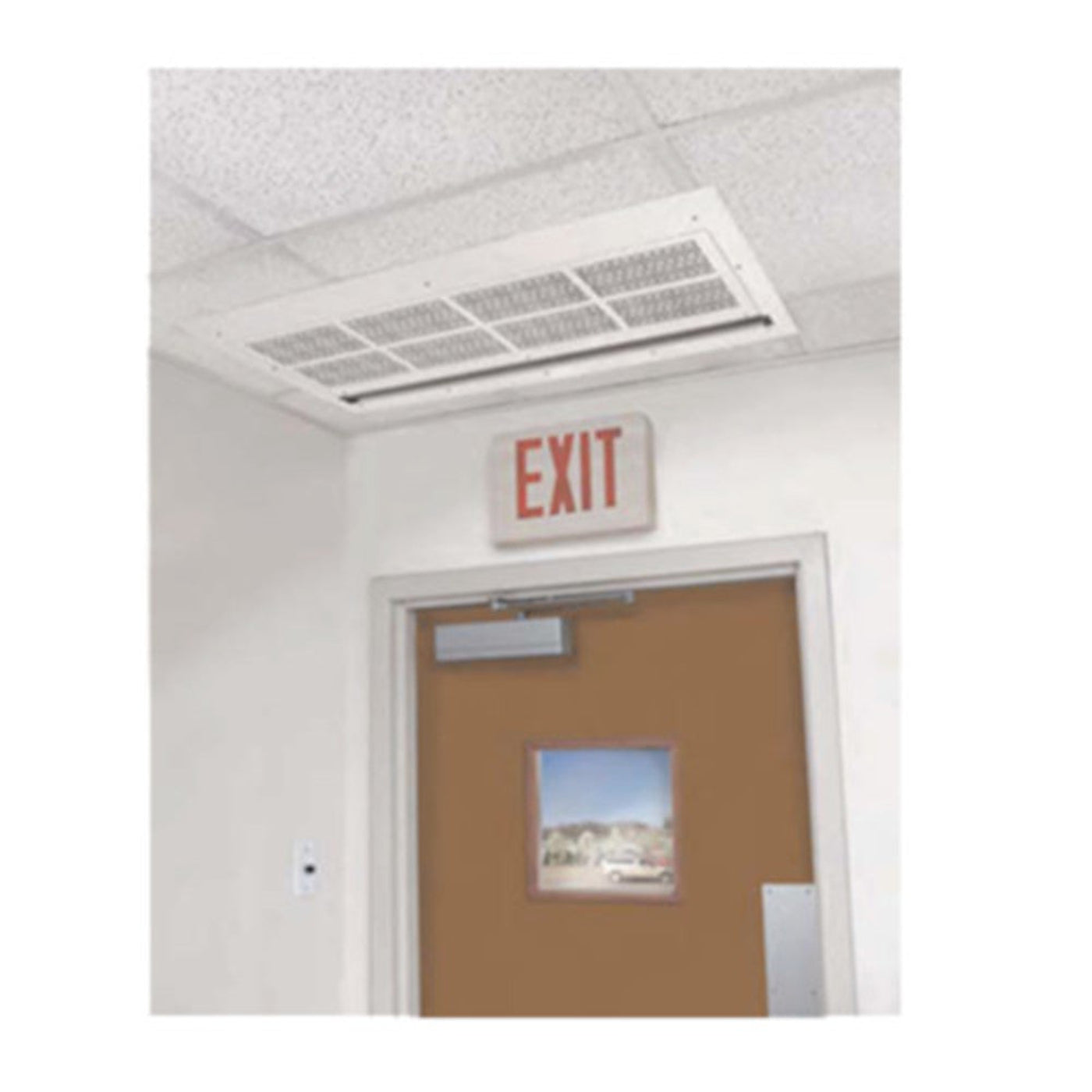 Curtron S-ICM-144-4-EH-FILTER 147" In-Ceiling Mounted Air Curtain w/ Air Filter - CUSICM1444EHFILTER