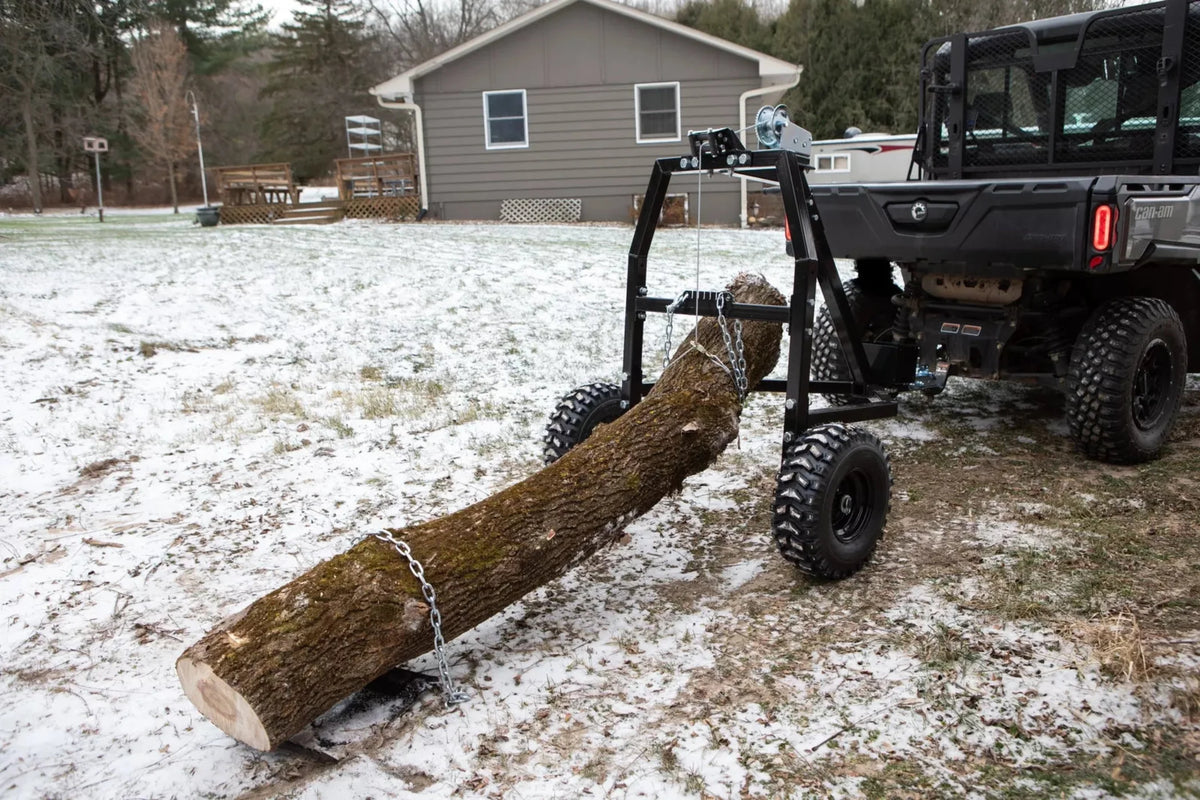MotoAlliance Impact Implements Log Hauler 1500 Lbs Capacity with Manual Winch New - IP4424