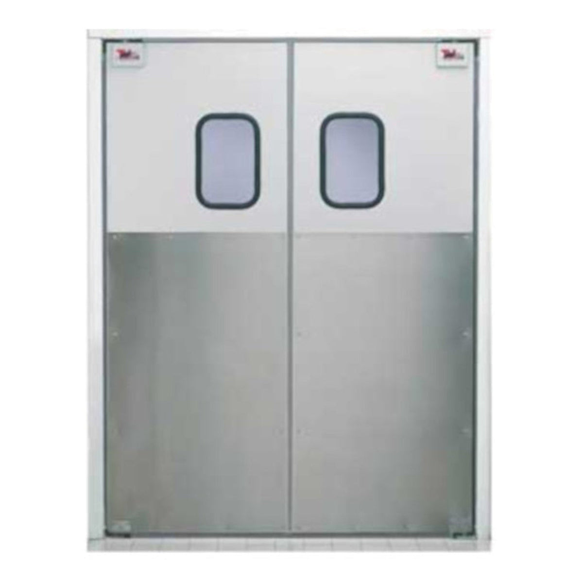 Curtron SPD-30-AL-DBL-7284 72" x 84" Service-Pro Series 30 Double Swing Door - CUSPD30ALDBL7284