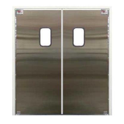 Curtron SPD-30-SS-DBL-7296 72" x 96" Service-Pro Series 30 Double Swing Door - CUSPD30SSDBL7296