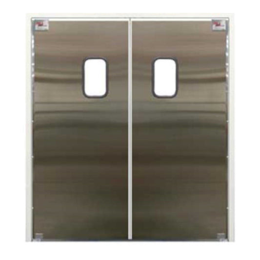 Curtron SPD-30-SS-DBL-5496 54" x 96" Service-Pro Series 30 Double Swing Door - CUSPD30SSDBL5496