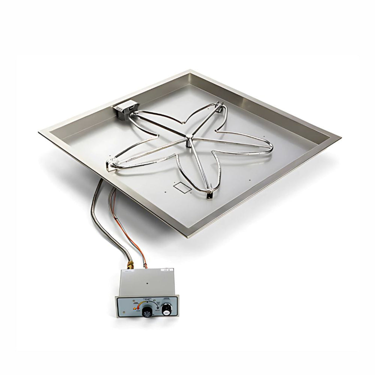 30″ Square Drop In Manual Spark Ignition Kit - FPPK30-SQBL-FLEX-NG