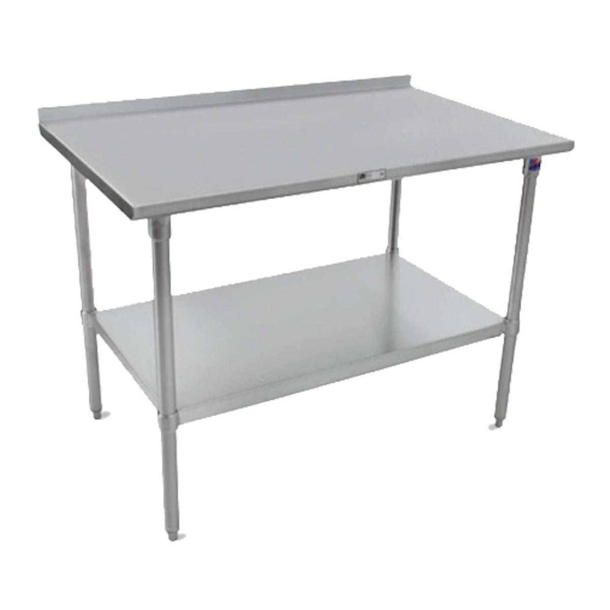John Boos ST6R1.5-30120SSK Stainless Steel 120" W x 30" D Work Table - JBST6R1530120SSK