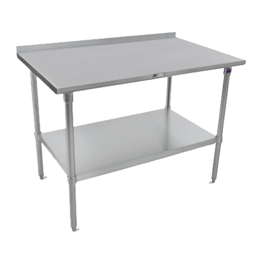 John Boos ST6R1.5-3048SSK Stainless Steel 48" W x 30" D Work Table - JBST6R153048SSK