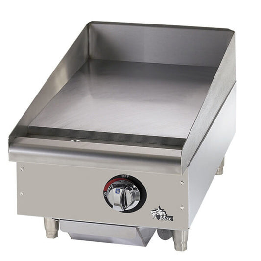 Star 615TF Star-Max® Gas Griddle Thermostatic Steel Plate 15" - 8G-615TF