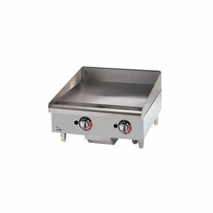 Star 624TF 24" Gas Countertop Griddle with Thermostatic Controls - 56,600 BTU - 8G-624TF