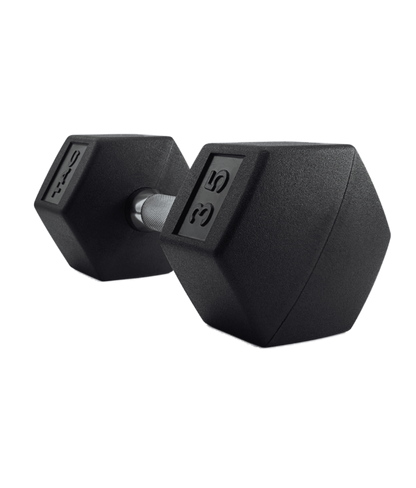 TAG Fitness Rubber Hex Dumbbell set 5lb-75lb - 1770024675215_979