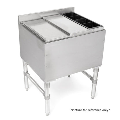 John Boos UBIB-1836-CP7 Slim Line Underbar Ice Bin with 7-Circuit Cold Plate - JBUBIB1836CP7