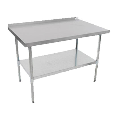John Boos UFBLS3018 30" x 18" Stainless Steel Work Table with Undershelf - JBUFBLS3018