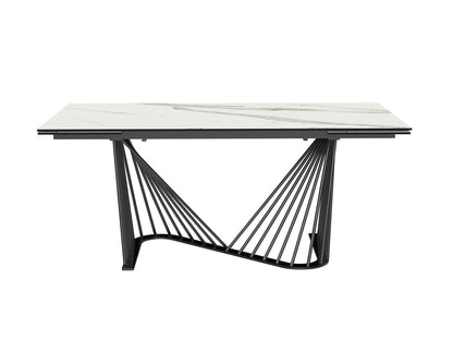 Whiteline Mods -  Roma Extendable Dining Table  - DT1633E-WHT