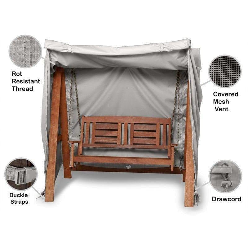 Coverstore Canopy Swing Cover 86W x 50D x 70H / Ripstop Grey Canopy Swing Cover - Ultima